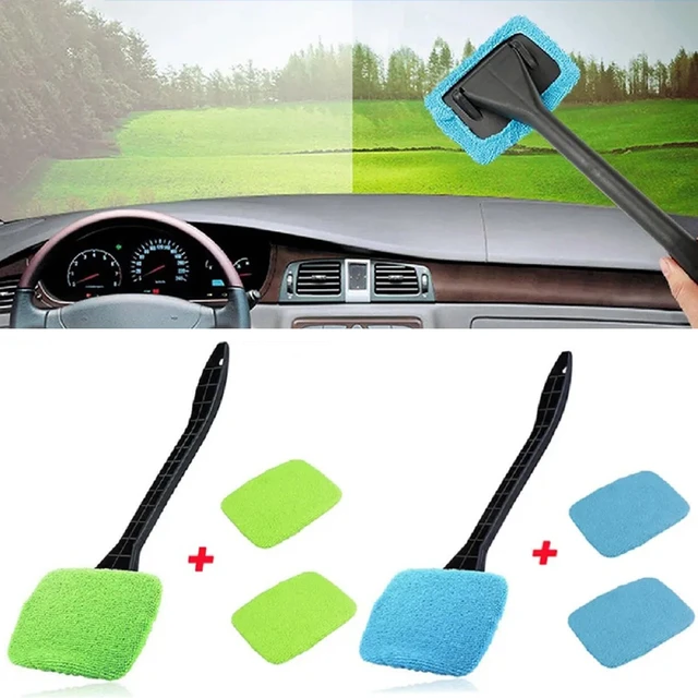 Car Glass Cleaner Kit,car Windshield Cleaning Tool,window Cleaner Tool With  Handle