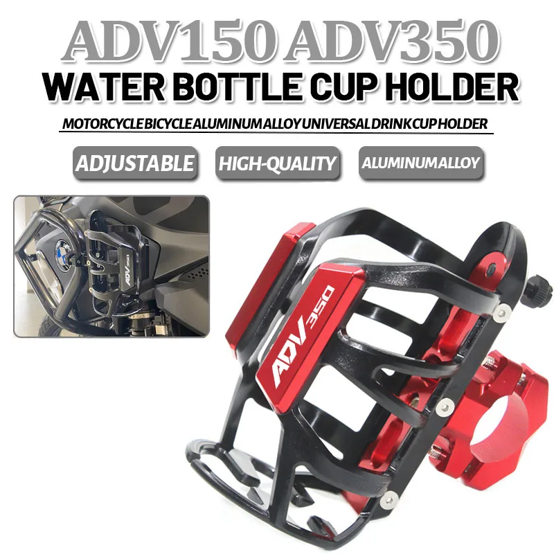 

NEW Motorcycle CNC Beverage Water Bottle Cage Drink Cup Holder Stand Mount Accessories For HONDA ADV 150 350 ADV150 ADV350 X-ADV