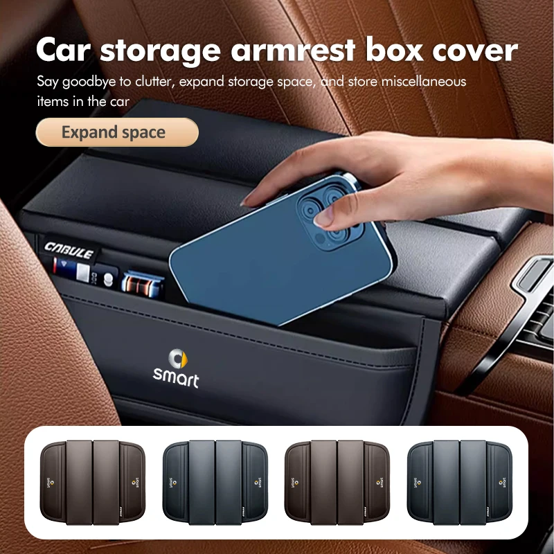 Per Smart Car Bracciolo Box Cover Central Control Gomito Cuscino Di Supporto Pad Fortwo 451 450 453 Forfour Cabrio Crossblade Roadster