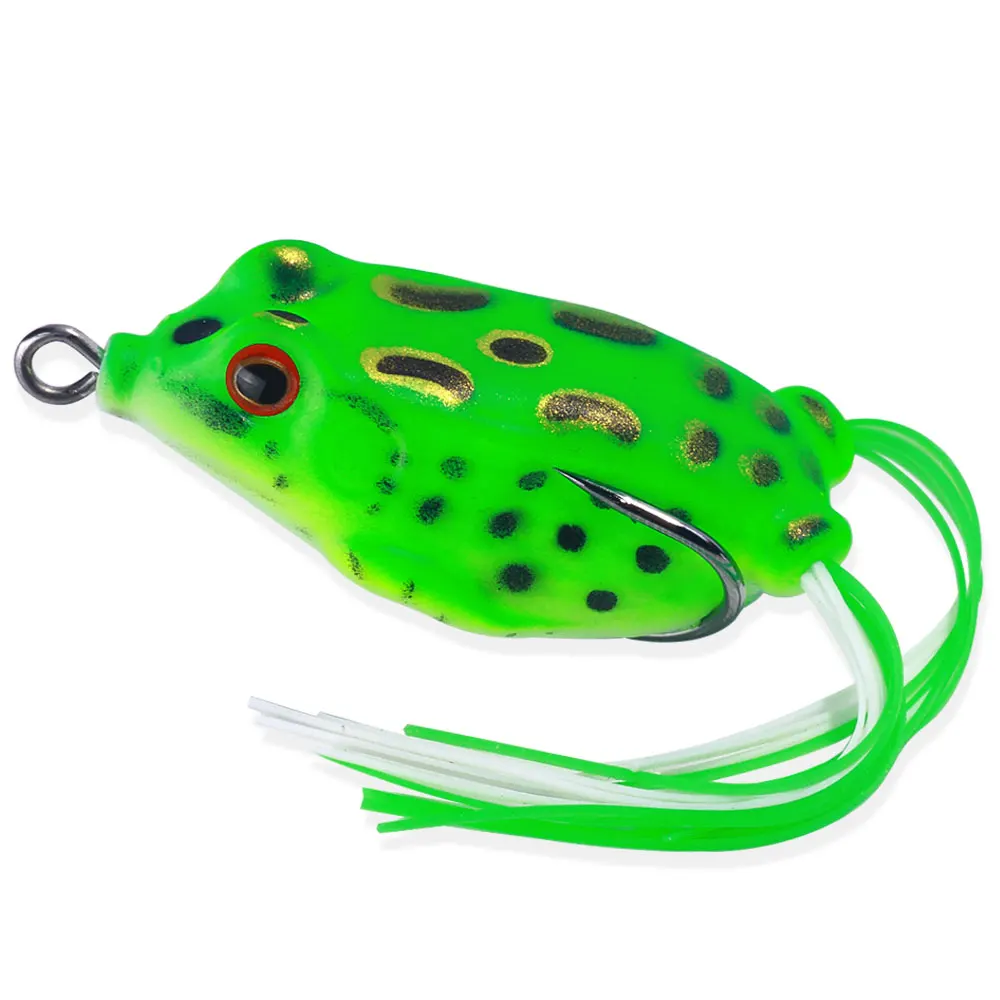 plplaaoo 5Pcs Frog Lure, 3g Soft Lifelike Frog Bait with Weedless Hook,  Artificial Rubber Swimming Bait, Artificial Rubber Fishing Lures Set