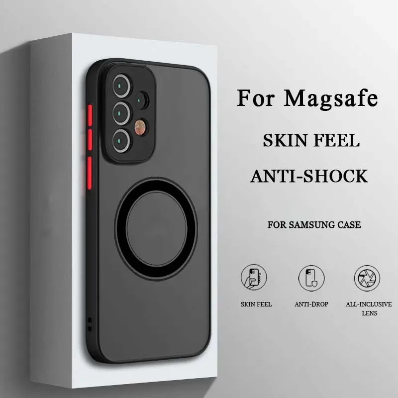 Enhanced Shockproof Matte Clear Back Case with MagSafe Wireless Charging Compatibility