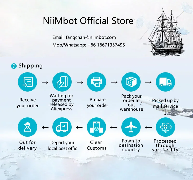 niimbot impressora térmica portátil de código de barras bolso etiqueta impressora mini fabricante de adesivos para jóias roupas comercialização