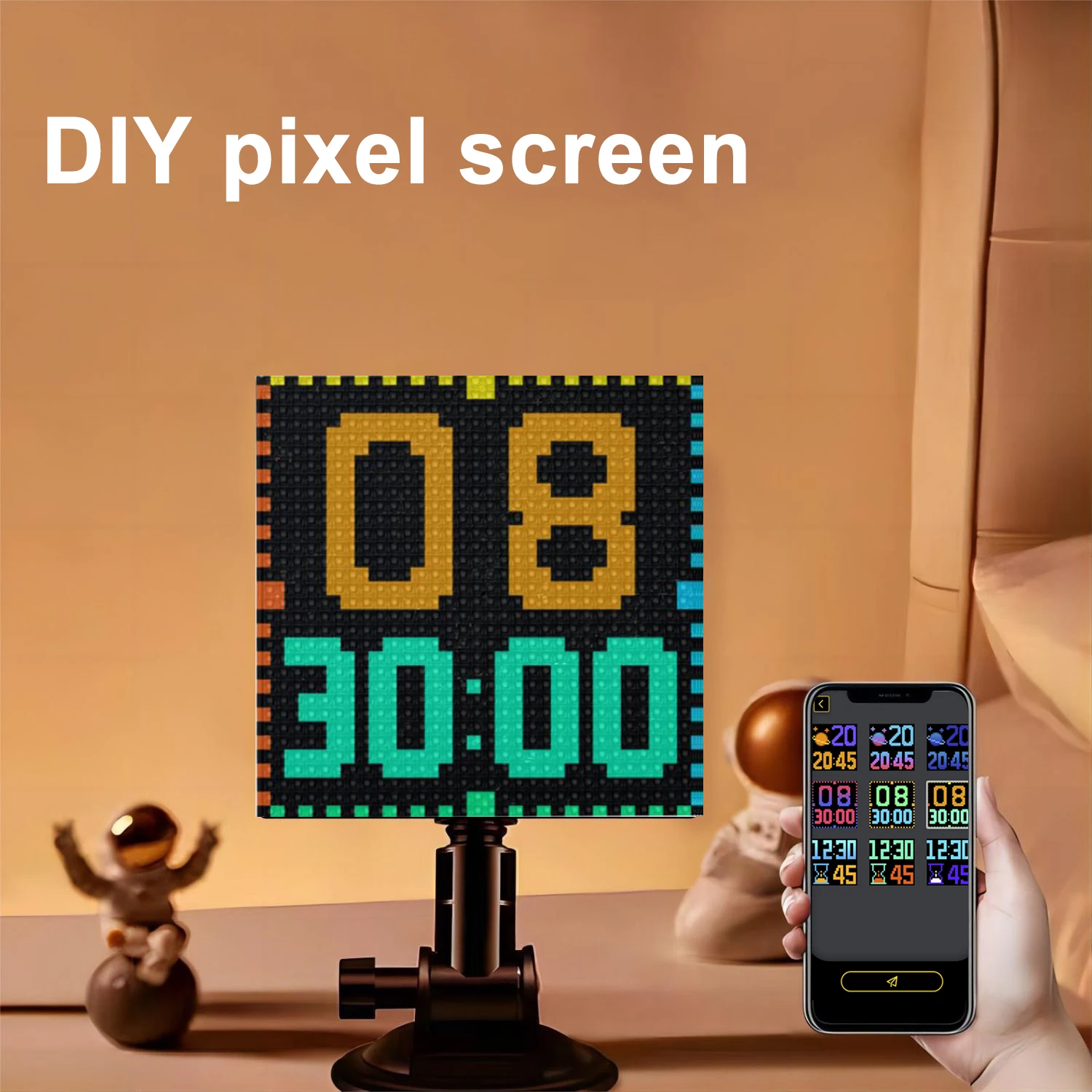 Overview, 32x32 Square Pixel Art Animation Display