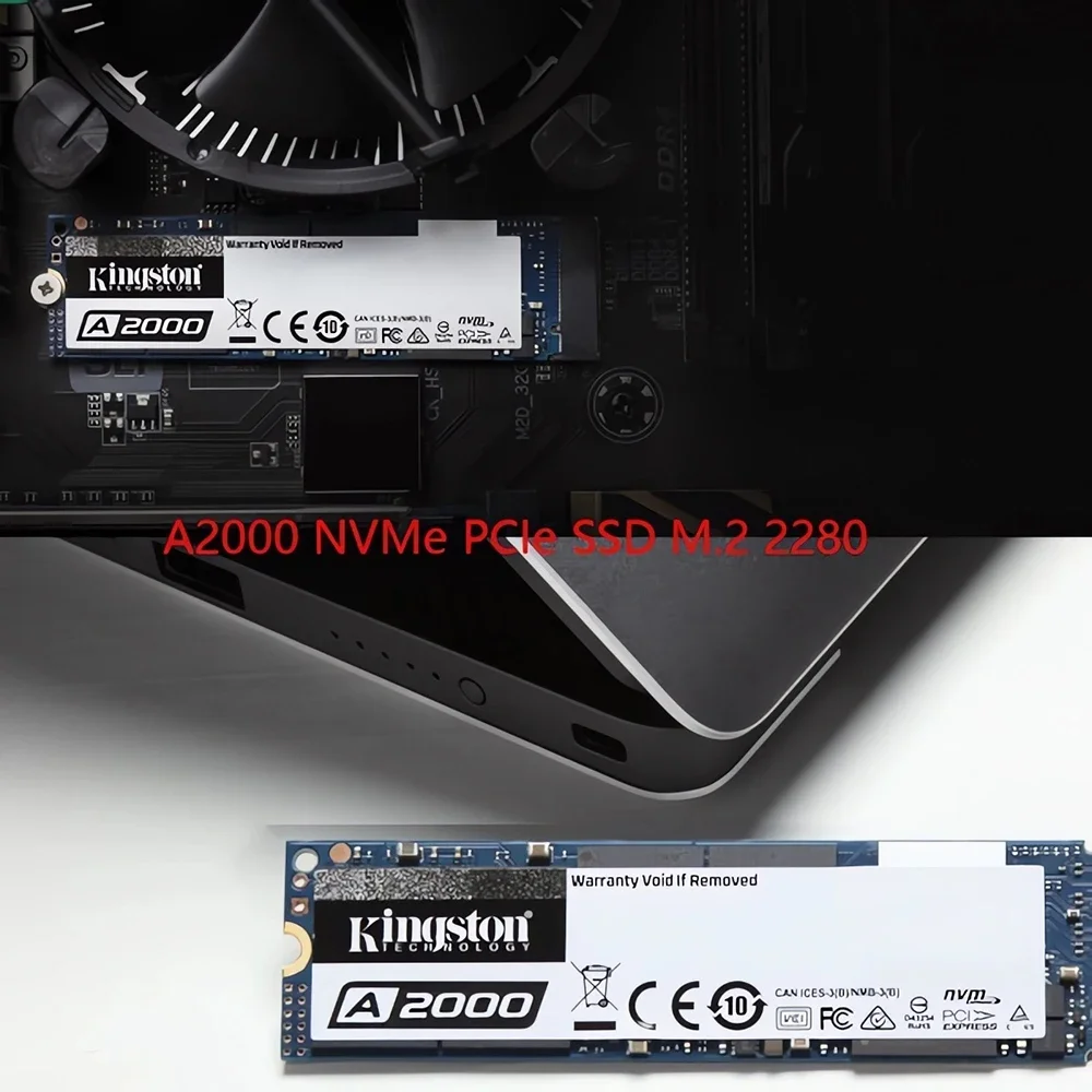 Kingston-disco Rígido Interno Ssd A2000 Nvme Pcie M.2 2280 250gb 500gb Também para pc Notebook Desktop - Imagem 5