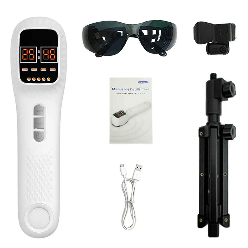 650nm + 808nm ハンドヘルド顔ボディ赤色光赤外線美容装置肌の若返り筋肉関節体の疲労軽減ヘルスケア