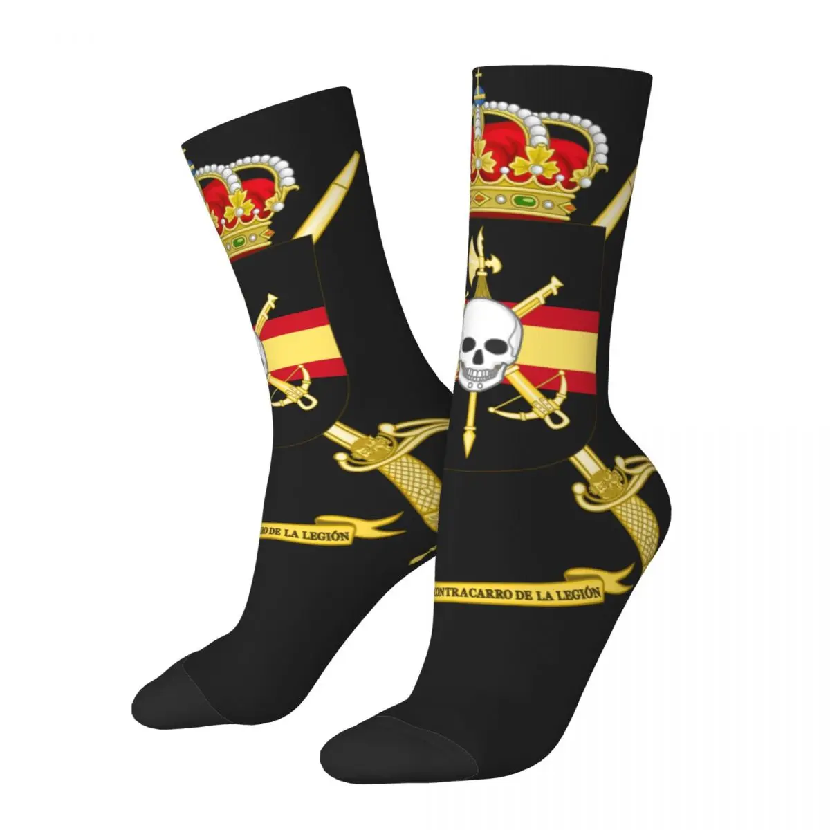 Spanish Legion Men Women Socks Windproof Beautiful Spring, Summer, Autumn, and Winter Dressing Gifts harajuku sex instructor men women socks windproof beautiful spring summer autumn and winter dressing gifts