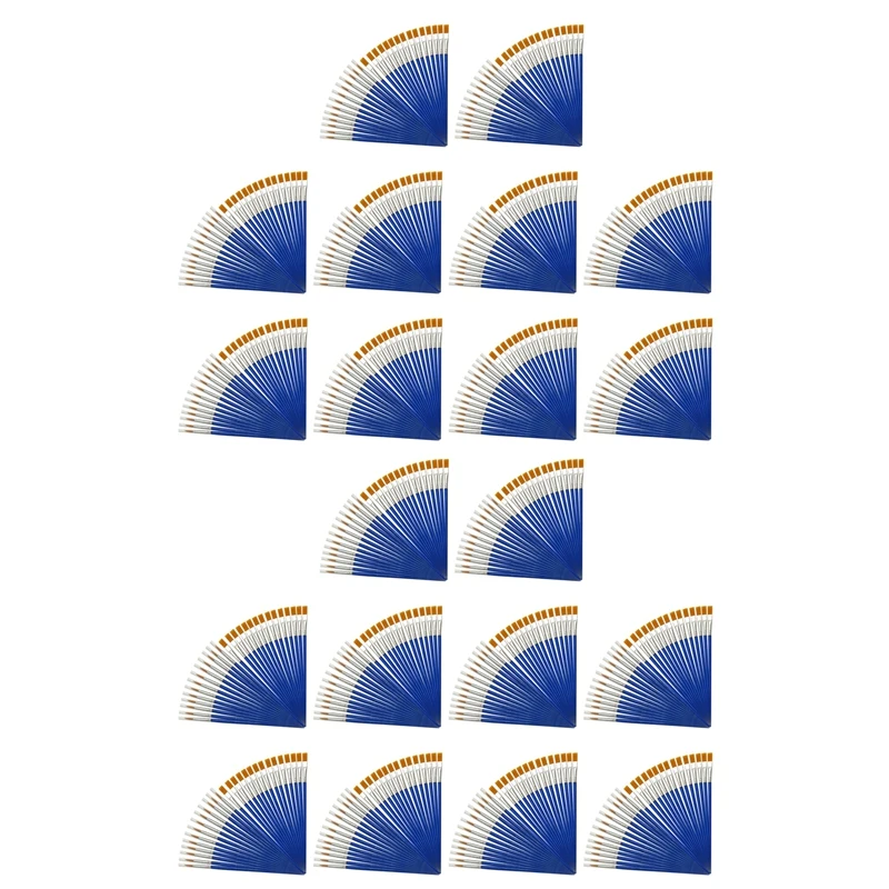 

2000 Pieces Kids Paint Brushes Set For Watercolor Oil Painting Flat +Pointed Brush For Body Face Nail Craft Art