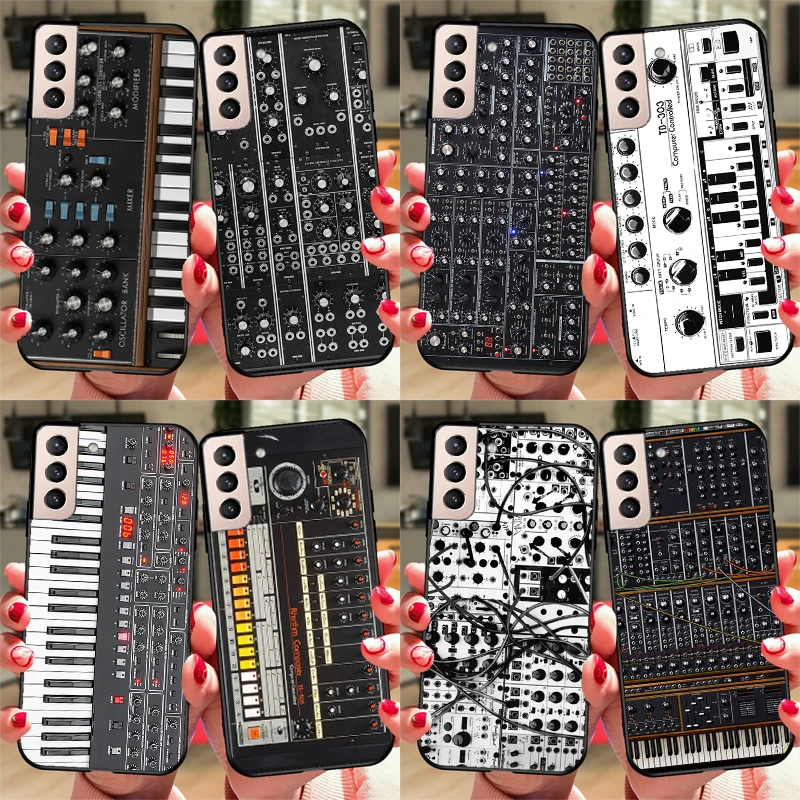 Custodia Sintetizzatore Vintage Synth Per Samsung Galaxy S22 Ultra S20 Fe S8 S9 S10 Note 10 Plus Note 20 S21 Ultra Cover
