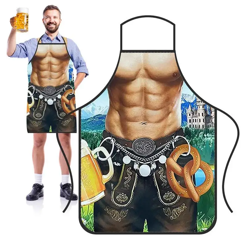 

Oktoberfest Apron Beer Festival Bavarian Cooking Apron Portable Beer Festival Kitchen Baking Apron For Party