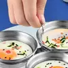 Stainless Steel Egg Poacher Poaching Pan Mould Omelette Egg Steamer Steamed Egges Mold Hoousehold Kitchen Cooking Tool Gadget