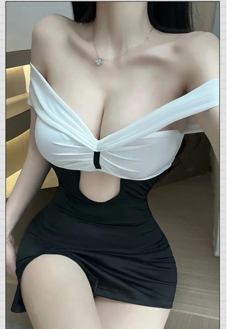 

Fashion Mature Charm New Elegant Gentle Dress Bold Lingerie Sexy Secretary Uniforms Temptation Passion Large Clothes Dress TIV0