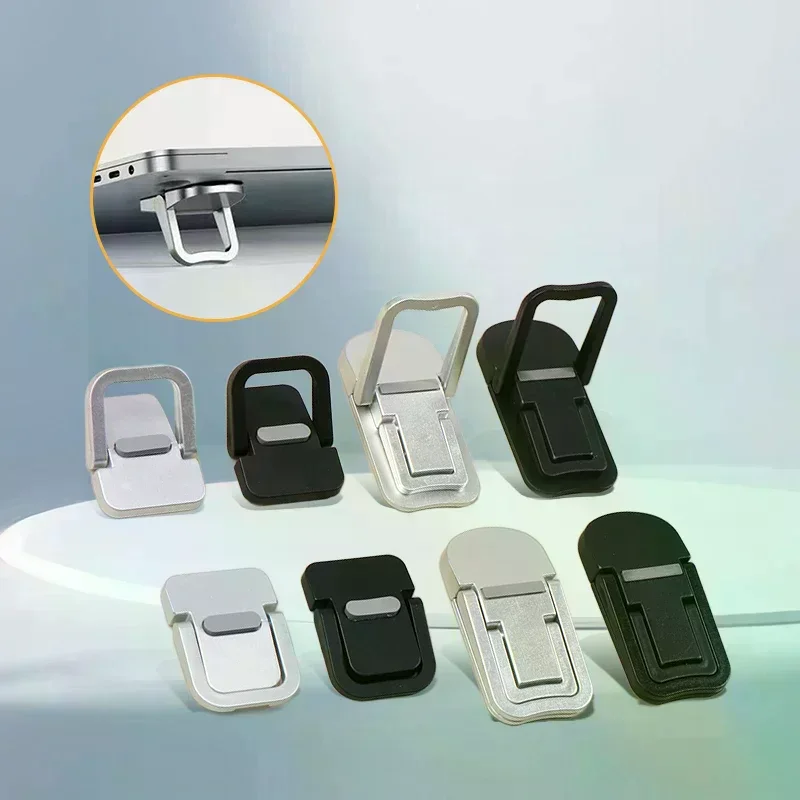 조정 가능한 접이식 노트북 스탠드 미니 다리 Macbook 노트북 냉각 홀더 발을위한 초박형 휴대용 지원 보이지 않는 브래킷