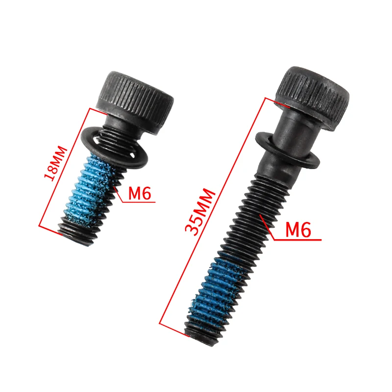 Kit 4 Viti In Acciaio M6x18mm Per Fissaggio Pinza Freno A Disco Bici – Adattatore Universale Nero