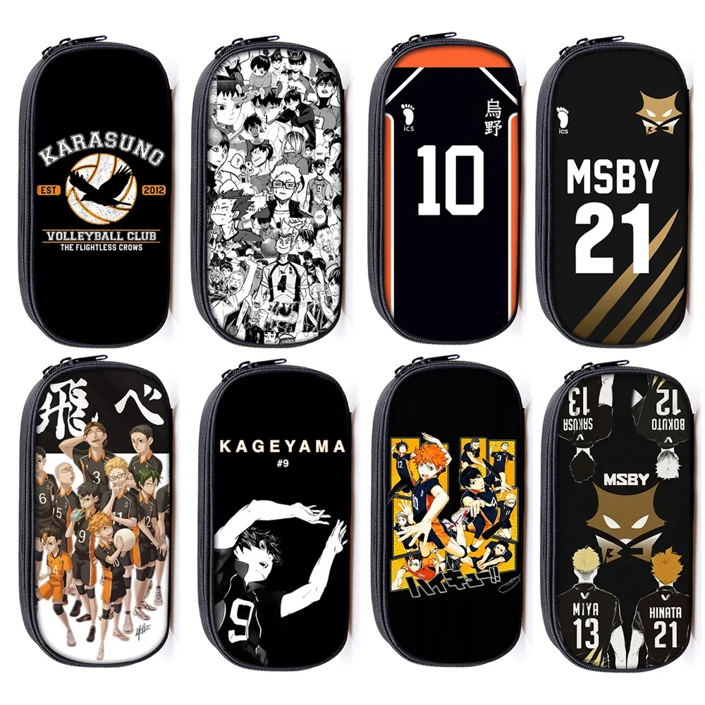 Аниме Haikyuu! Косметическая сумка для карандашей с рисунком MSBY, женская сумка для волейбола, органайзер для карандашей Oya