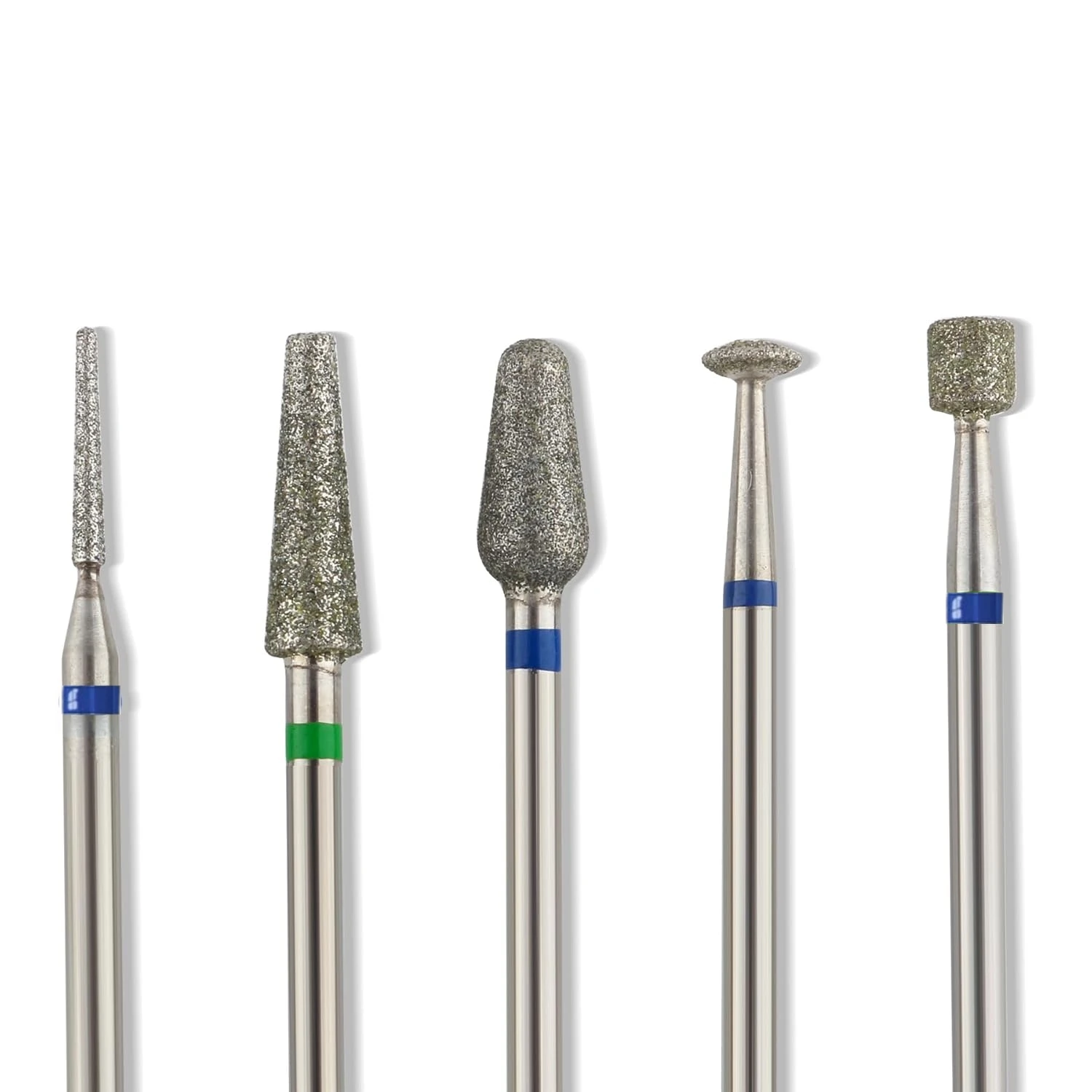 Diamond Nail Drill Bit Set 5PCS Milling Cutters for Manicure Cuticle Remove for Electric Drill Machine