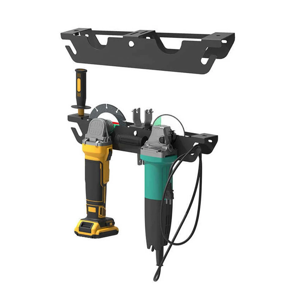 Angle Grinder Storage Rack Wall Mounted Organizer Bracket Mechanical Garage Wall Grinding Machine Drilling Rack Holder