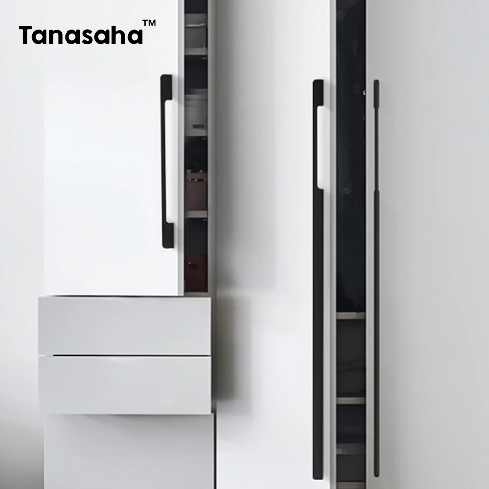 Furniture Handles Solid Aluminum Kitchen Cabinets Pulls Handles for Cabinets and Drawers kitchen door handles