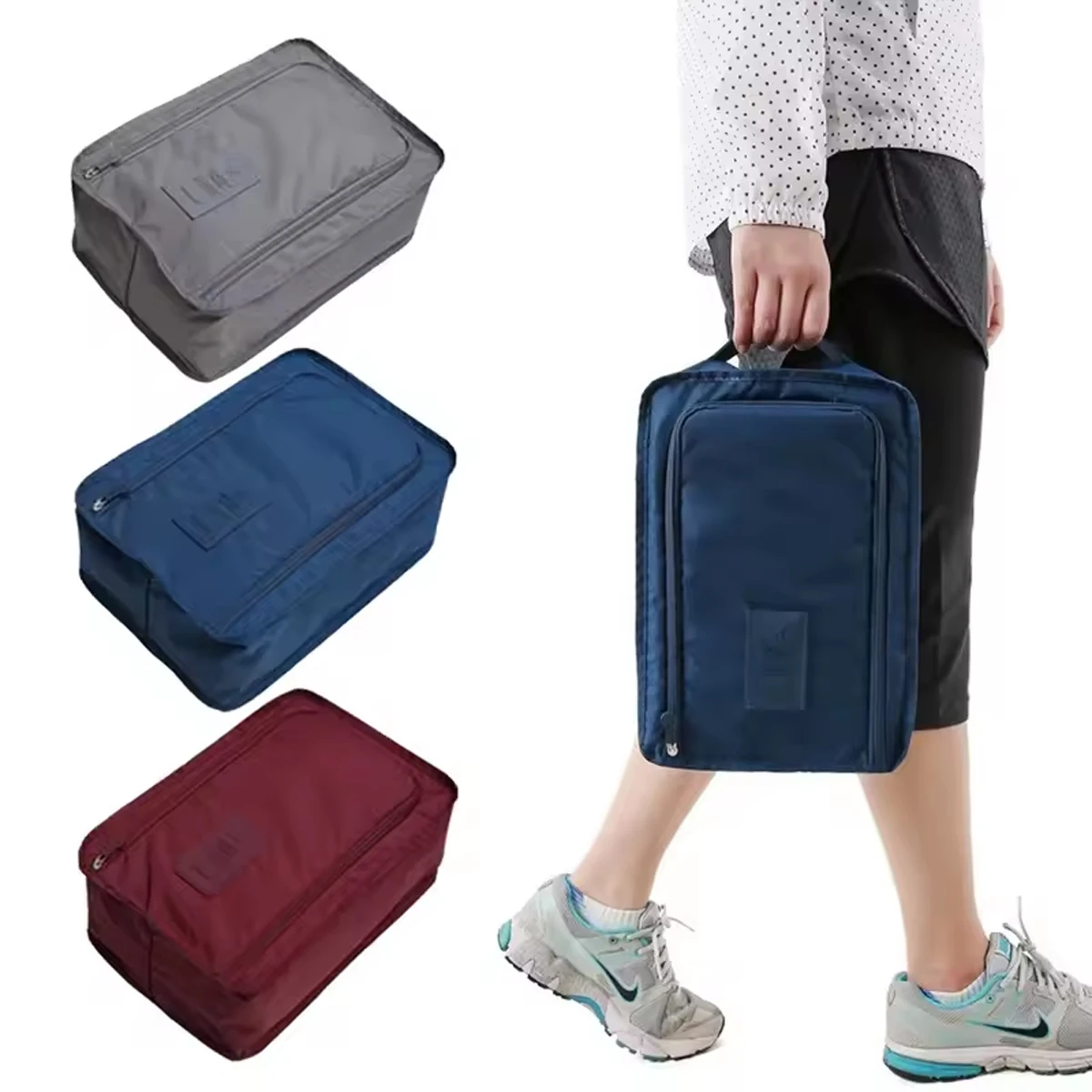 Multifunctional Portable Folding Waterproof Travel Shoes Storage Bag Pouch Organizer for Easy Carry and Storage