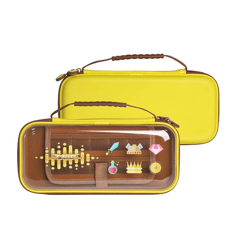 

Portable Translucent Storage Bag for Switch Zipper Game Console Protective Bag with Mezzanine Card for N-S / Oled Console