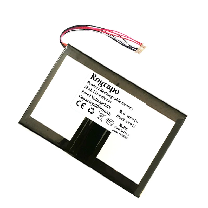 7.6V 5000mAh Ultrabook 15.6 J4152 DC 5271160 Laptop Tablet PC Battery 10 PIN 8 Wires Plug