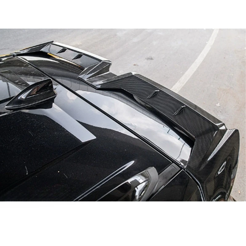 Rear Door Spoiler Wing Cover For Toyota Sienna 2021-2025 - Carbon Fiber Finish, Self-Adhesive