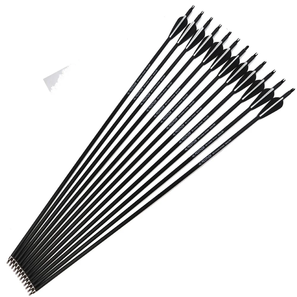 Elong Frecce Da Arco 28-31 Pollici | Carbonio, Spine 500, Per Archi Lunghi E Tradizionali - Foto 6