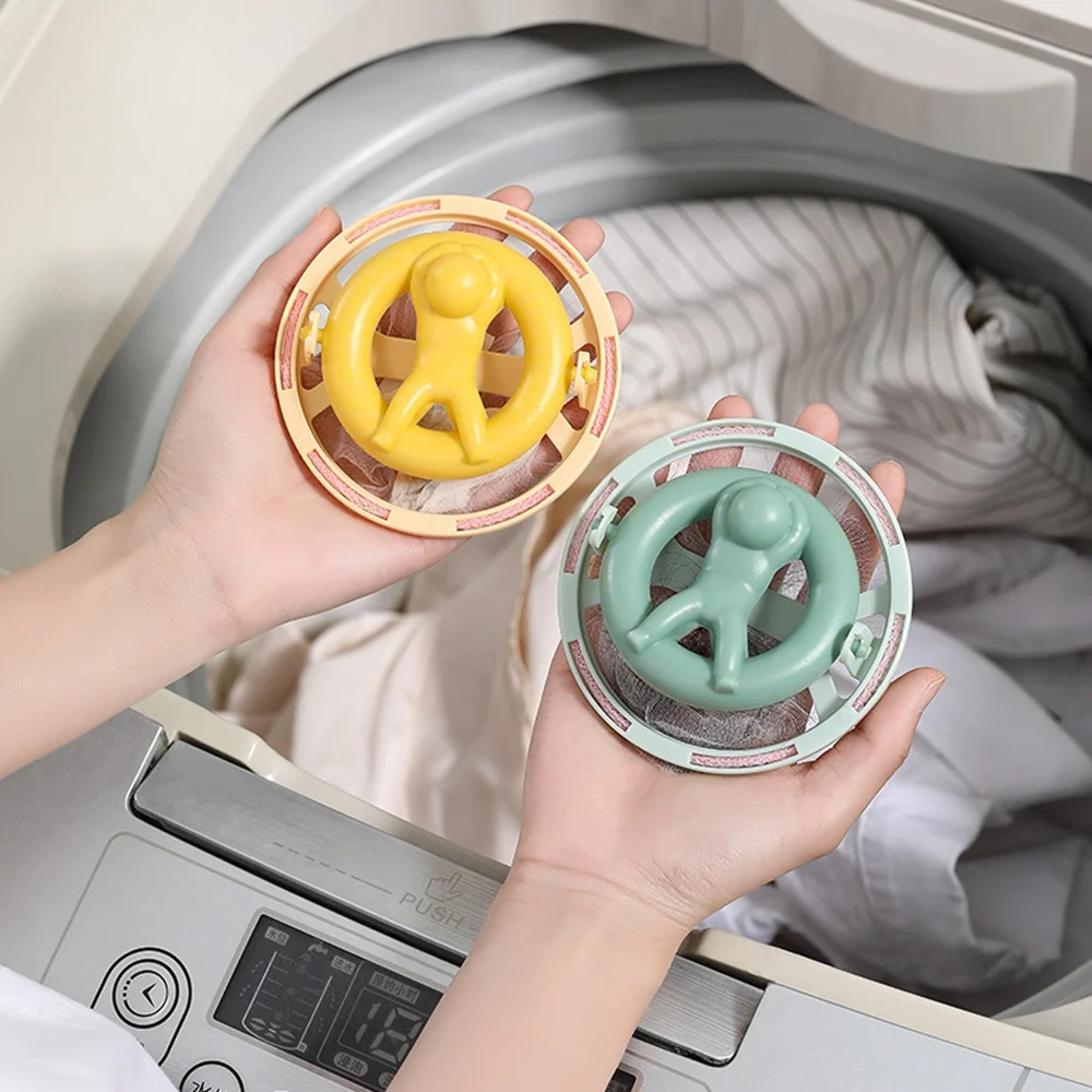 Reusable Cleaning Balls Mesh Dirty Collection Pouch Washing Machine Hair Filter Floating Pet Fur Lint Hair Removal Catcher