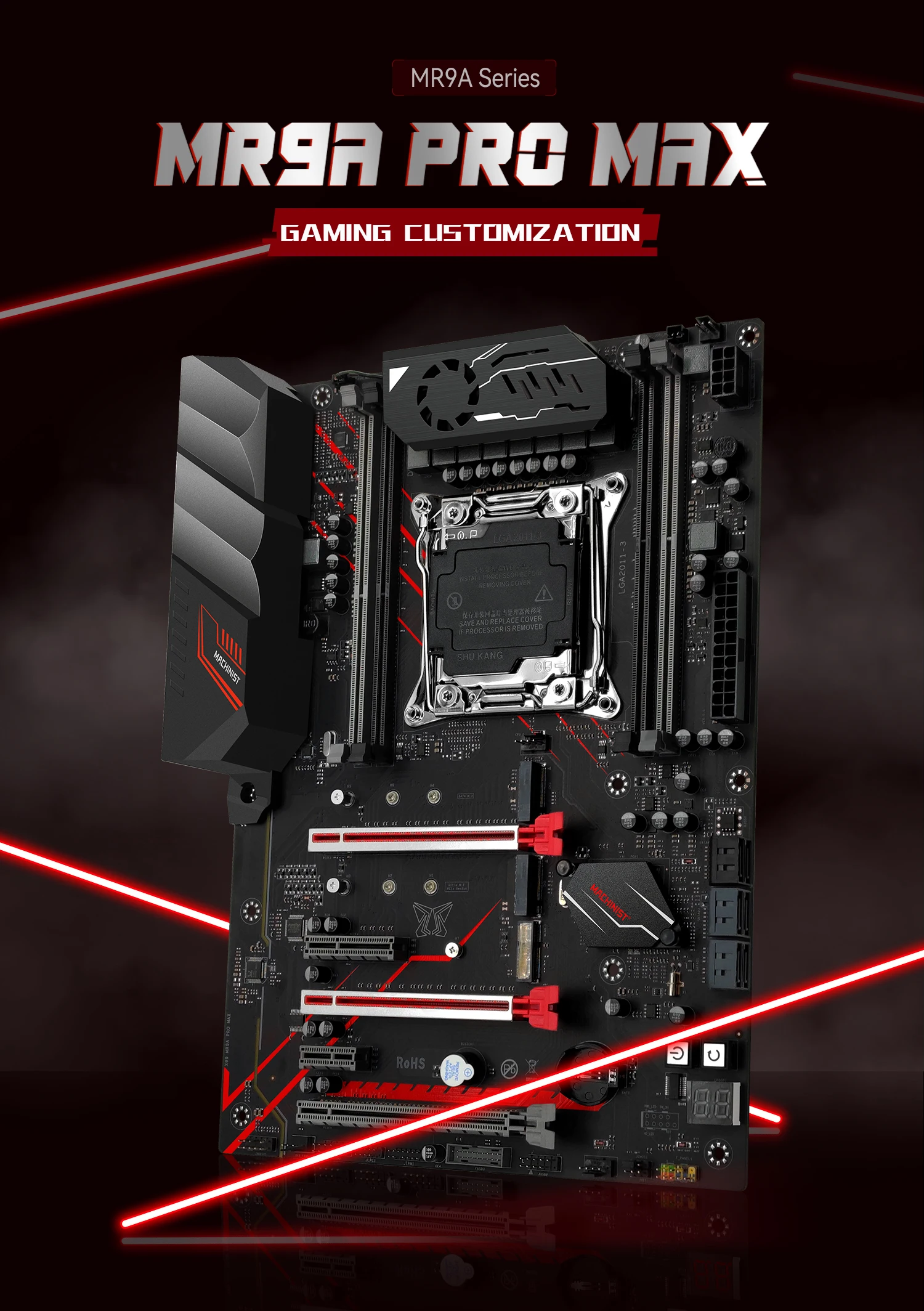 MACHINIST X99 MR9A PRO MAX Motherboard Support TPM2.0 LGA 2011-3