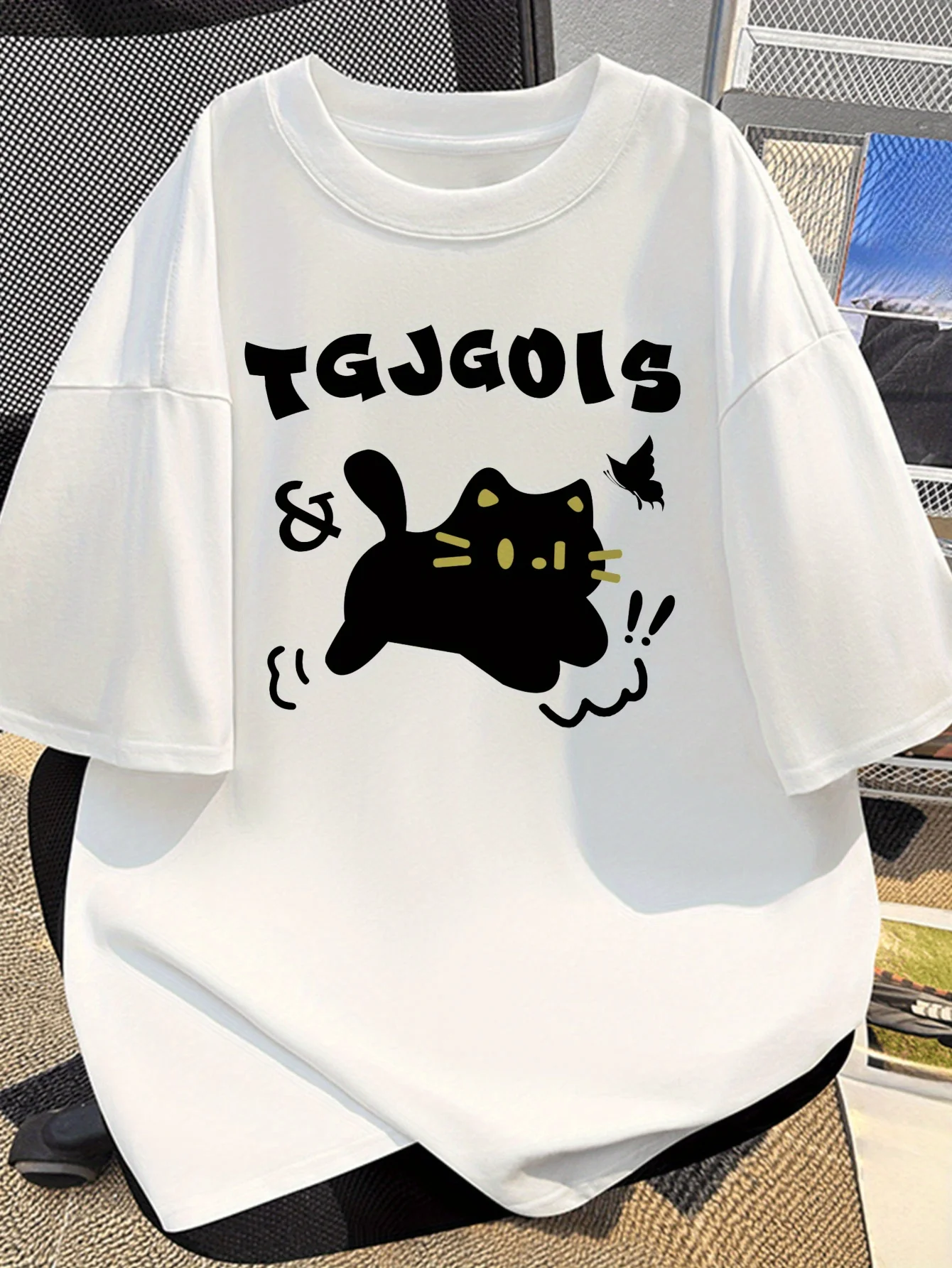 Men's  Short Sleeve T Shirt Black Casual Summer Fashionable Streetwear Short-sleeved T-shirts Are Comfortable and Versatile