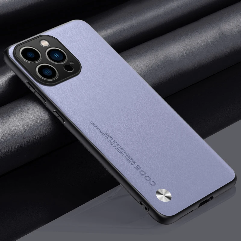 Elegant Ultrathin Leather Phone Case - Shockproof Soft Back Cover