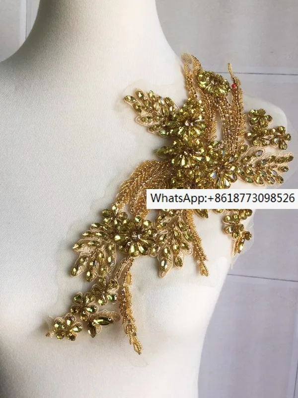 golden-glass-diamond-luxury-nail-beads-symmetric-flower-diy-dress-dress-mink-grass-coat-decorative-diamond