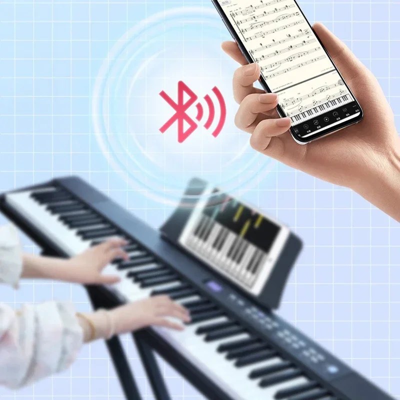 Folding Adult Electronic Piano 88 Keys Professional Midi Bluetooth Controller Keyboard Portable Organ Children's Musical Piano