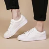 VIPOL Real cowhide casual shoes classic four seasons men's white shoes thick sole light men's sports shoes 5