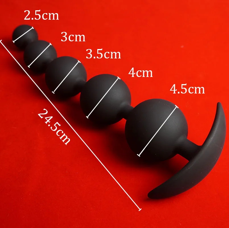 Anal Sex Toys Long Anal Beads Dilator Annals Training Silicone Anus Ass But Butt Plugs Prostate Massage