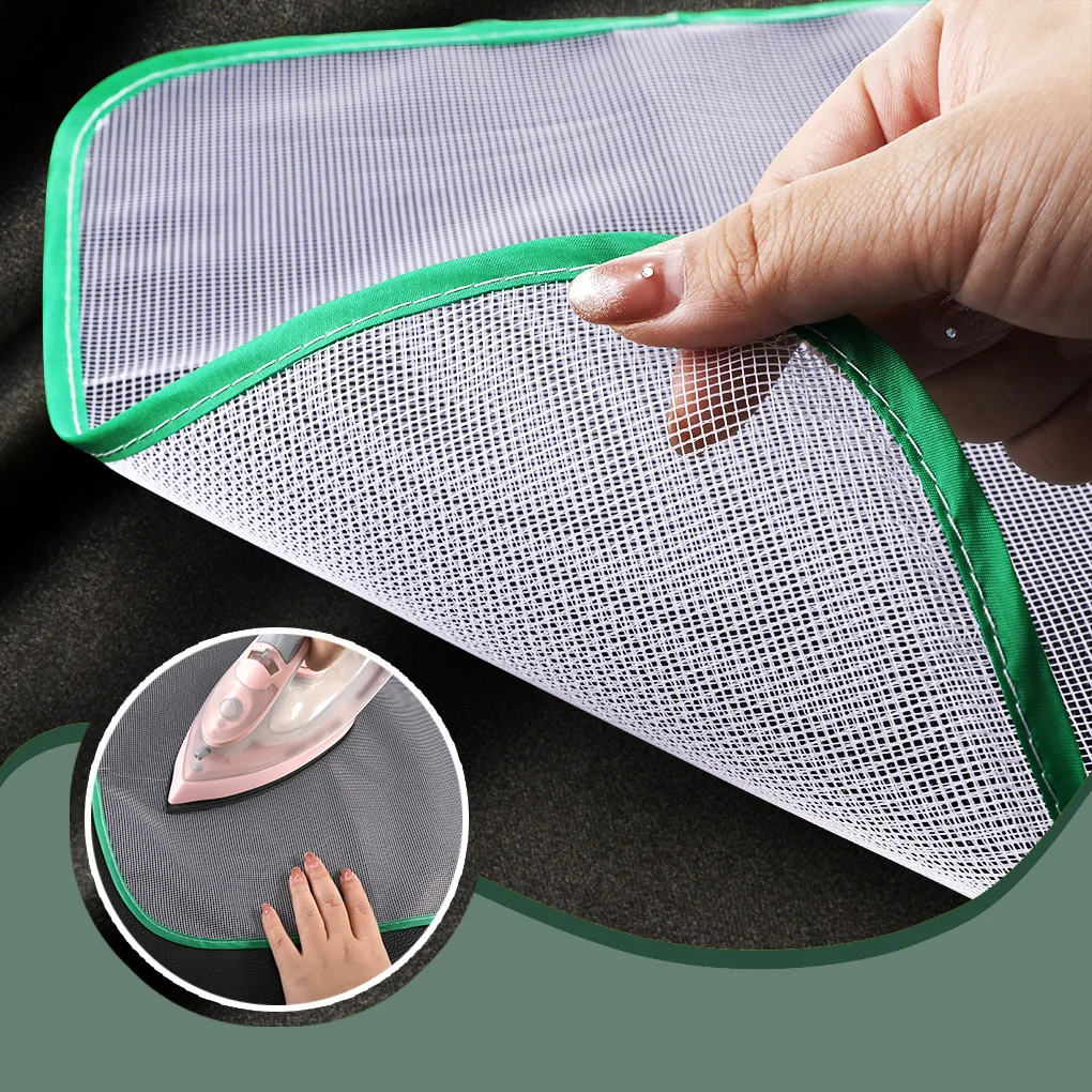 High Temperature Ironing Protection Pad 2 Size Household Mesh Cloth Ironing Board Protective Insulation Against Pressing ironing protection pad