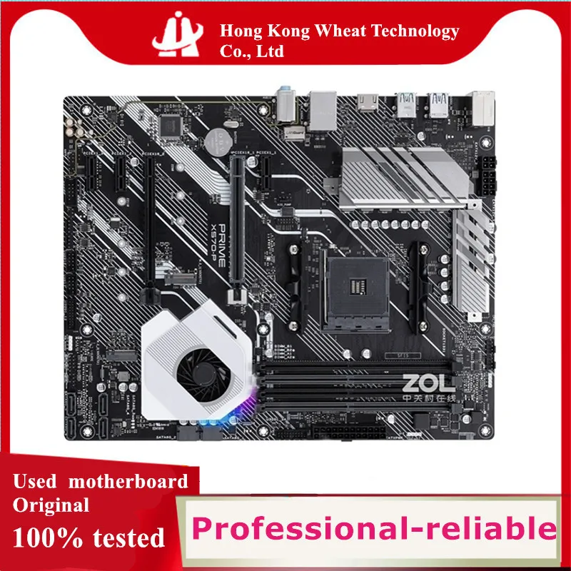 AMD-X570-PRIME-X570-P-motherboard-Used-original-Socket-AM4-DDR4-128GB-M ...