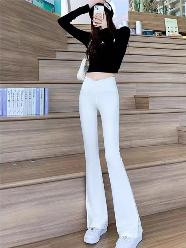 

new autumn winter office lady Fashion casual skinny stretch brand female women girls flare pants