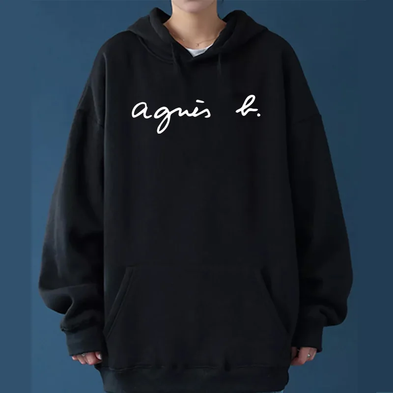 

Fall/winter high quality men's/women's 2024 simple Lettered print loose hip hop style cotton hoodie couples sweatshirts Tops