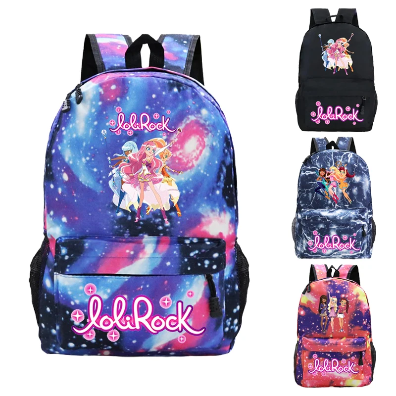 

Детский рюкзак LoliRock для мальчиков и девочек, школьный ранец, дорожные сумки, студенческий спортивный рюкзак для подростков, подарки