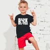 We Will Rock You Queen Print T shirt Kids Summer White Tops Children Fashion Casual T-shirt Rock Anthem Childrens Tshirt 1