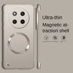Ultra-Thin Magnetic Phone Case with Slim Bezels and Camera Protection for Honor X60 Pro (Gold)