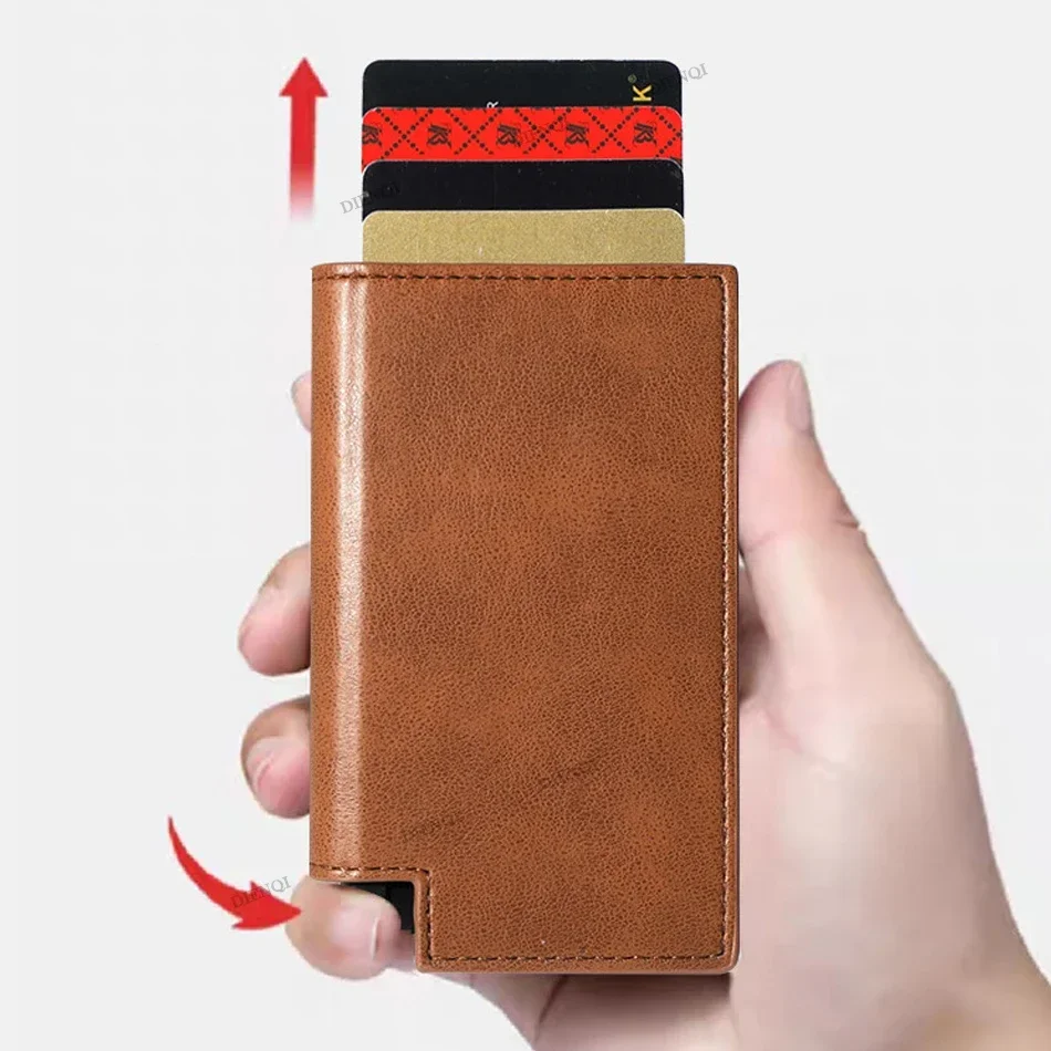 Rfid Credit Card Holder Men Wallets Anti Theft Luxury Wallets for men Carbon Fiber Slim Thin Minimalist Wallet Purse Carteras 5
