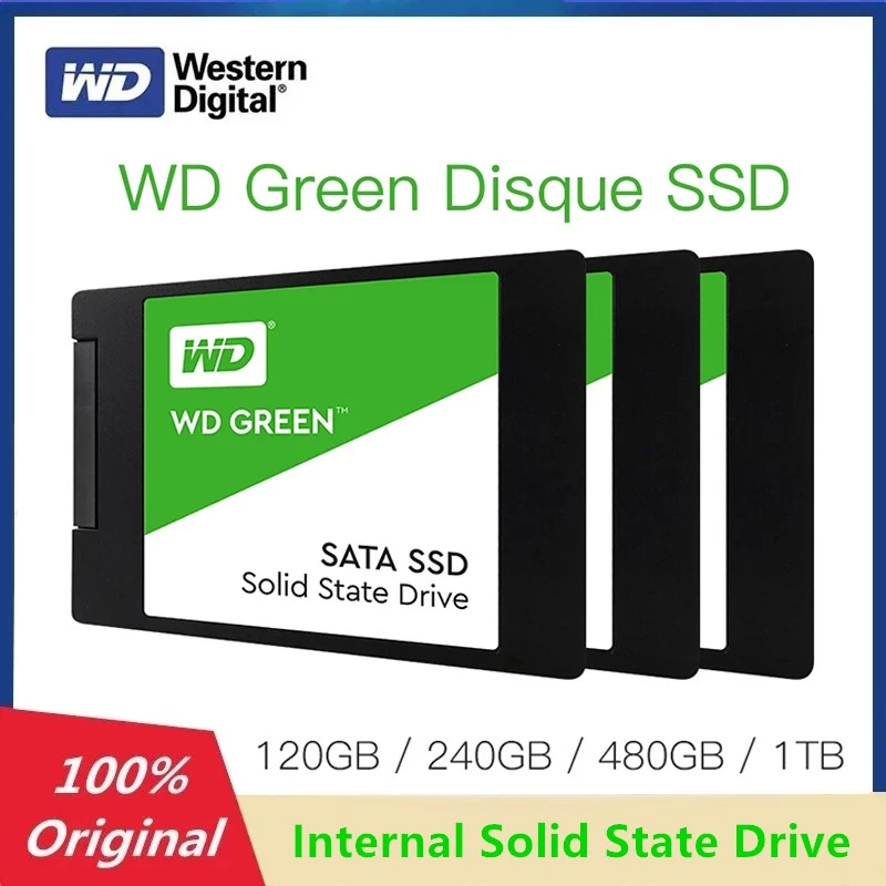 Unparalleled Plow pedal Western Digital Wd Green Ssd 1tb 2tb Internal Solid State Hard Drive Disk  Sata 3.0 6gb/s 60gb 120gb 240gb 480gb 500mb/s Original - Portable Solid  State Drives - AliExpress