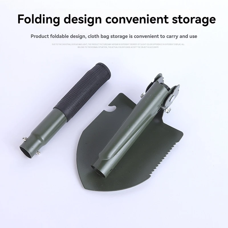 1PC Engineer Shovel Military Shovel Outdoor Multifunctional Folding Military Shovel Vehicle Camping Fishing Shovel Pickaxe