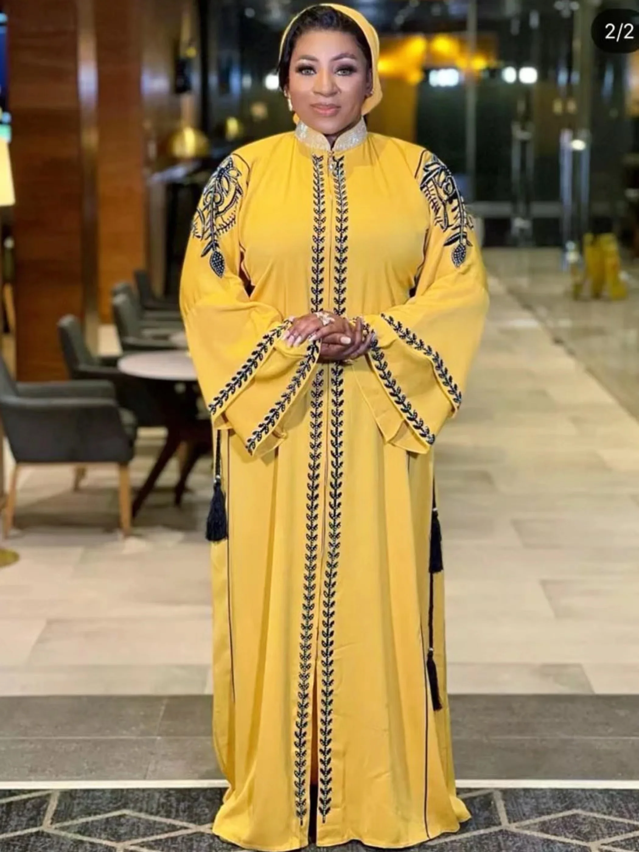 dubai manga longa quimono marroquino kaftan hijab caftan roupa islâmica robe