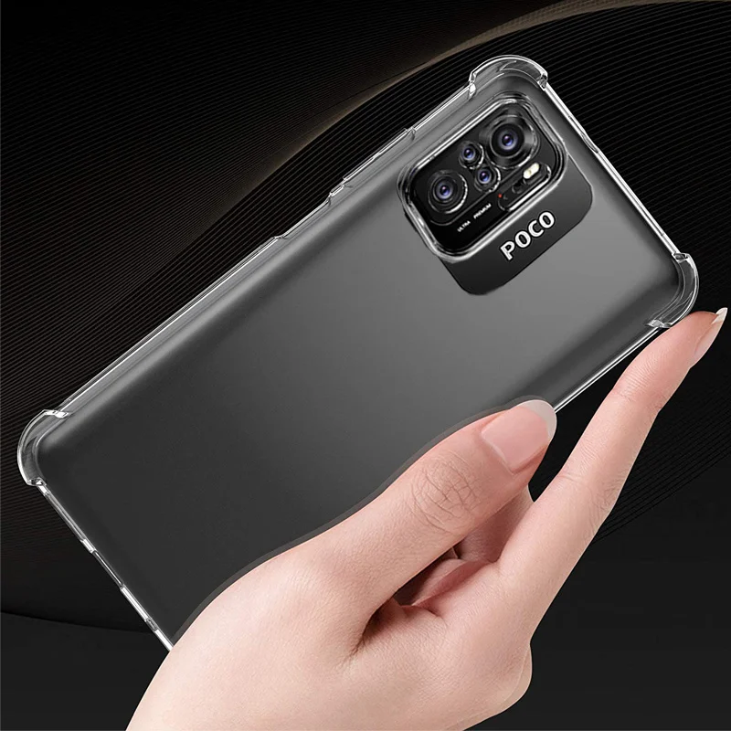Soft Clear Case for Poco-M5s Phone Cases Pocophone M5s Xiaomi Poco M5s Shockproof Silicone Cover Poco M5s Case