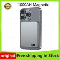 Ultra Thin Power Bank for MagSafe,Magnetic Wireless Fast Charging LED Display Portable Battery For iPhone Samsung Phone Airpods 1
