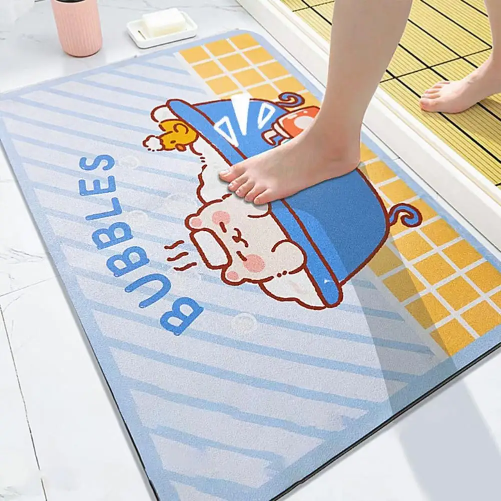 

Moisture-absorbing Mat Plush Bathroom Rugs Soft Absorbent Non-slip Mats for Tub Door Bedroom Easy to Microfiber Carpets Door Mat