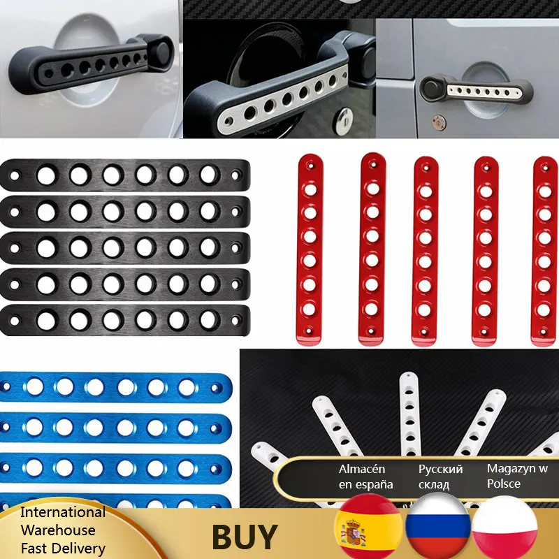 For Jeep Accessories Unlimited Front Door Aluminum Grab Handle Cover