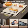 Electric Warming Tray with 3 Tem Setting Foldable Food Warmer Mat Fast Full Surface Heating Portable Electric Food Warming Tray 4